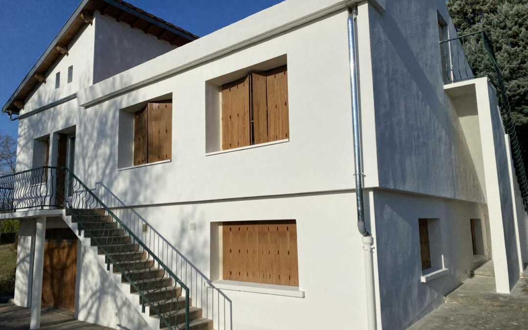 Façadier à Beaupuy, isolation par l’extérieur